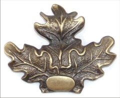 Abdeckblatt - Eichenlaub aus Bronze