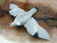 Locktaube - Vollschale, beflockt mit beweglichen Flügeln